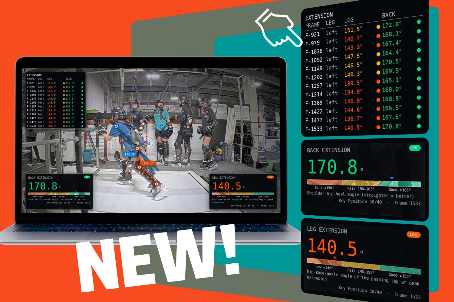 AI Skating Analysis новоe поколение HDTS с веб-интерфейсом, аналитическим движком и приложением для записи
