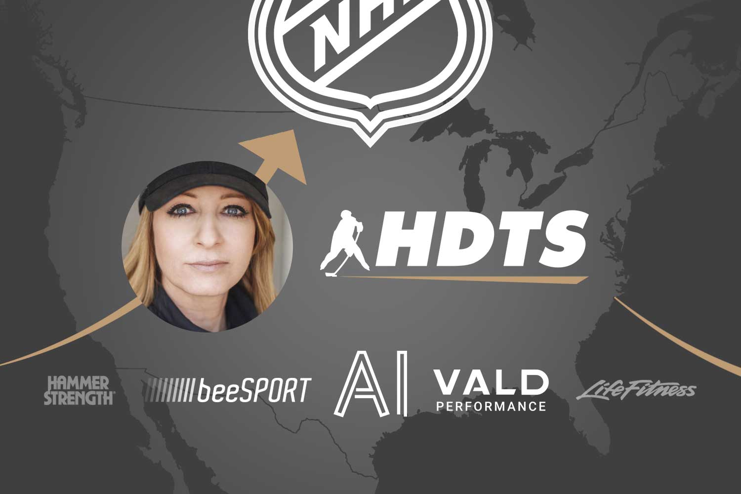 HDTS выходит на рынок элитного хокея Северной Америки с партнёрством Кэти Андради консультант NHL Sharks, интеграция AI Skating Analysis