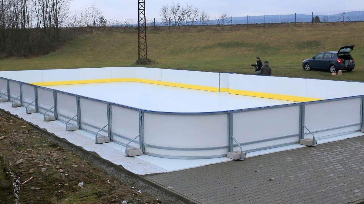 Shooting Zone with Synthetic Ice in the field